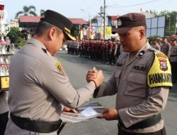 Kapolresta Deli Serdang Pimpin Upacara Kenaikan Pangkat Pengabdian Serta Berikan Reward Juara 2 Lomba Satkamling.