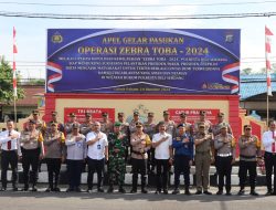 Kapolresta Deli Serdang Pimpin Apel Gelar Pasukan Ops Zebra Toba 2024