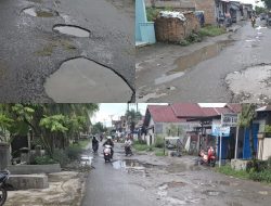 Kondisi Jalan Sei Rotan Rusak, Berlobang Warga Minta Bupati Deli Serdang Agar Punya Kepedulian