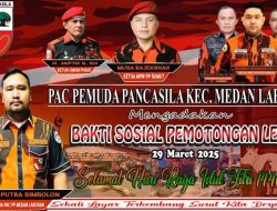 ACARA BUKA PUASA BERSAMA PAC PEMUDA PANCASILA KEC MEDAN LABUHAN MEMBAGI 800 PAKET DAGING SAPI