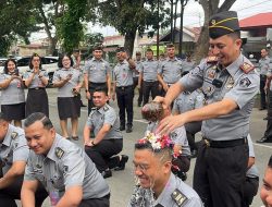 Rutan Kelas I Medan Gelar Apel Penyematan Tanda Pangkat dan Pelepasan Pegawai Purna Tugas