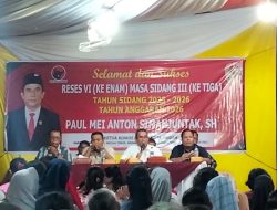 Kegiatan Reses Anggota DPRD MEDAN Paul Mei Anton Simanjuntak. S.H . Dihadiri antusias dari warga Masyarakat yg Menyampaikan Aspirasi
